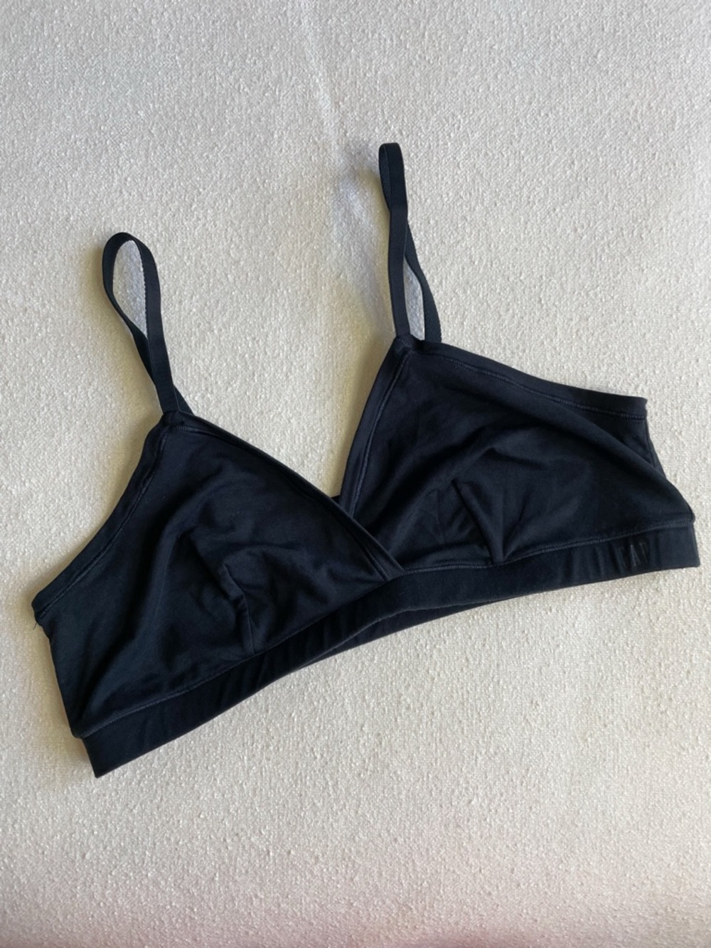 Gap Breathe Triangle Bralette Size XL in Black